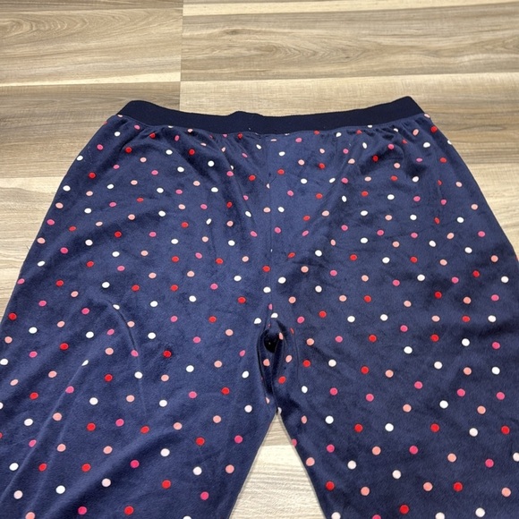 🇺🇸 Kate Spade pokadot fuzzy PJ pants size large - Picture 6 of 8